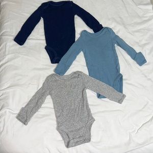 Set of 3 Long sleeve onesies